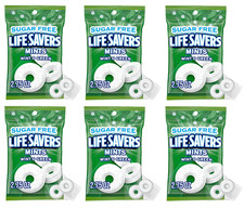 Life Savers Wint O Green, Sugar Free, Breath Mints Hard Candy 2.75oz Pack of 6 