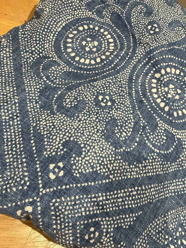 Funda nórdica Ralph Lauren Isla Belice punto completo/queen azul blanco algodón Foto 2 de 4