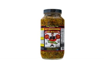 That Pickle Guy Minced All Natural Chicago Style HOT Giardiniera, Raw; 24-ounce