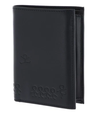 oxmox Leather RFID Protect Kombibörse Geldbörse Jumping Jack 2.0 Embossed Black