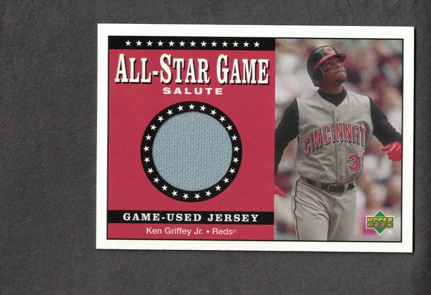 KEN GRIFFEY JR M'S HOF SLUGGER 2021 UPPER DECK ALL-STAR GAME USED JERSEY #SJ-KG