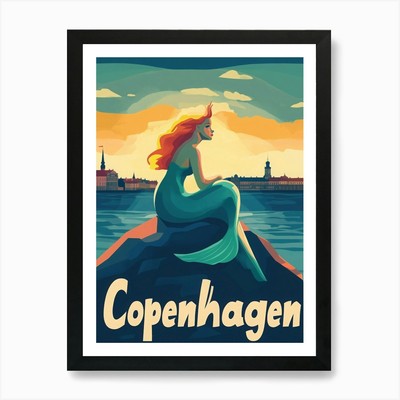Aihrgdesign A Retro Travel Poster F Framed Wall Art Poster Canvas Print Picture
