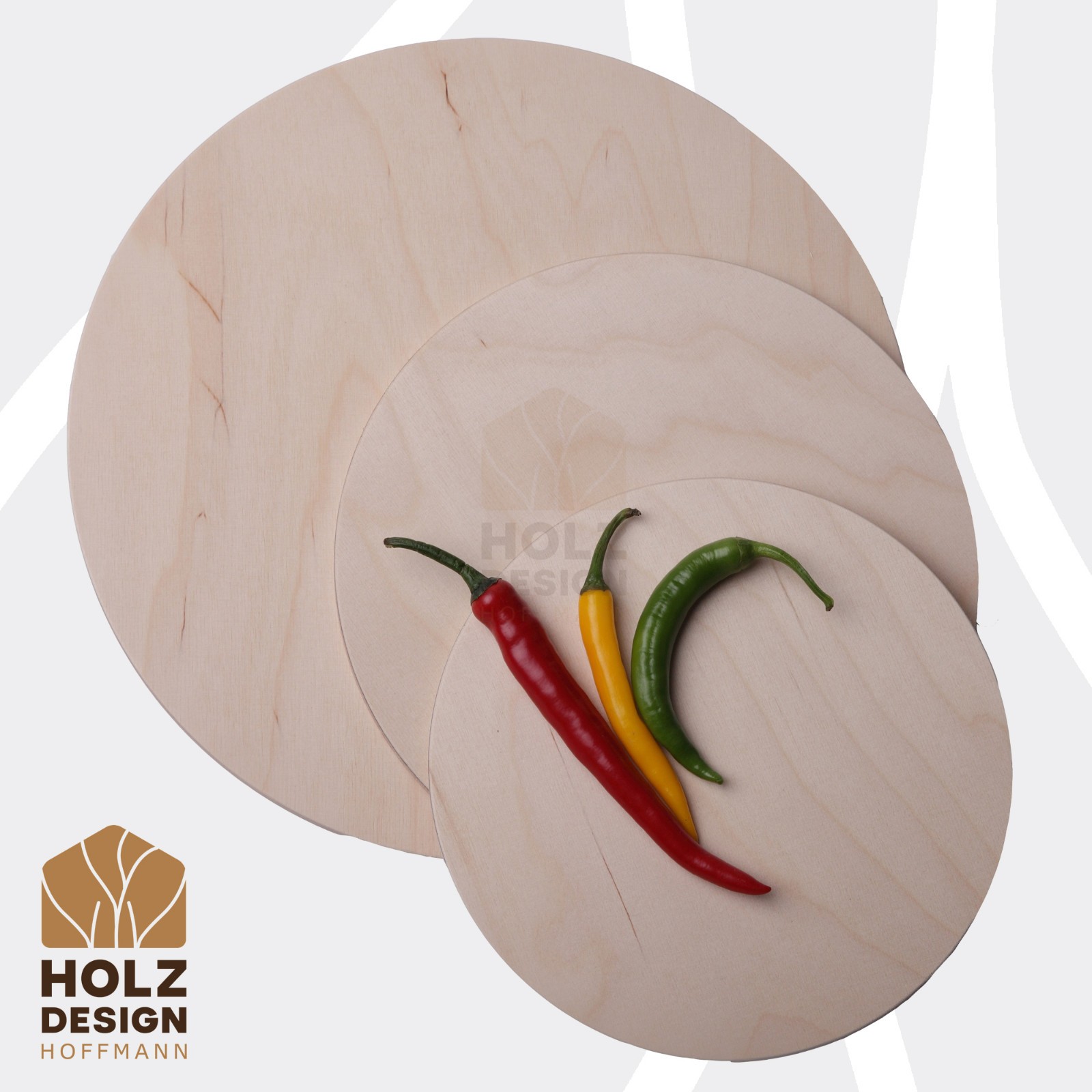 Pizza-Brett Pizzabrett Holz Flammkuchenbrett Flammkuchen-Teller Ø 30 40 50 cm