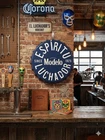 Modelo Espíritu Luchador Bottle Cap Vintage Metal Beer Sign