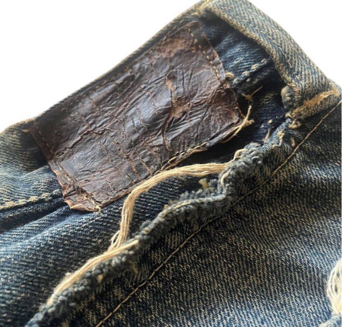 Levi's 40s Vtg Denim Pants Jeans WWII 46 Model Leather Patch Men's Bottom image 3