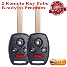 2 For 2008 2009 2010 2011 2012 Honda Accord Remote Car Keyless Entry Key Fob
