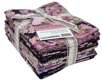 KAUFMAN - Imperial Collection Graceful Cranes Fat Quarter 12 pcs by Studio RK -