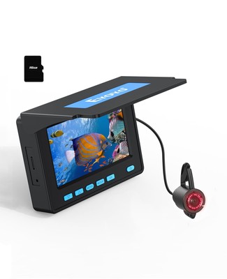 Underwater Fishing Camera, 4.3 Inch Fishing Camera DVR, Portable Fish Finder,...