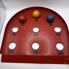 Vintage Louis Marx Tin Toy American Roll Game Skee Ball Game