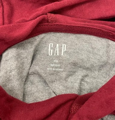 Men s GAP Factory Light Pullover  Softest Hoodie  2XL w/ pocket 2 tone color