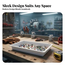 Shallow Rectangular Container sturdyDuty Utility Tray Easy to Clean for