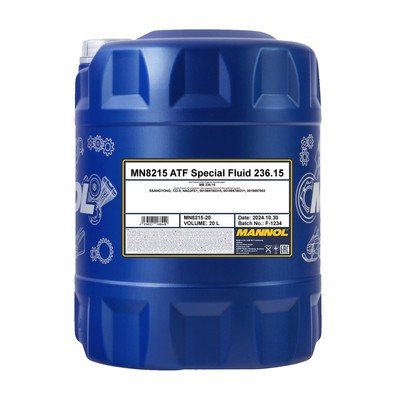 MANNOL 8215 ATF Special Fluid 236.15 Automatikgetriebeöl, 20 Liter