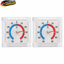 2er Set Fensterthermometer Außen wetterfest ...