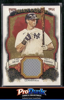 2024 Topps Allen & Ginter #AGR-DL DJ LeMahieu Full-Size Relics A