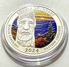 2024 1 oz Colorized Native America The Beautiful North Carolina Silver (Box&COA)