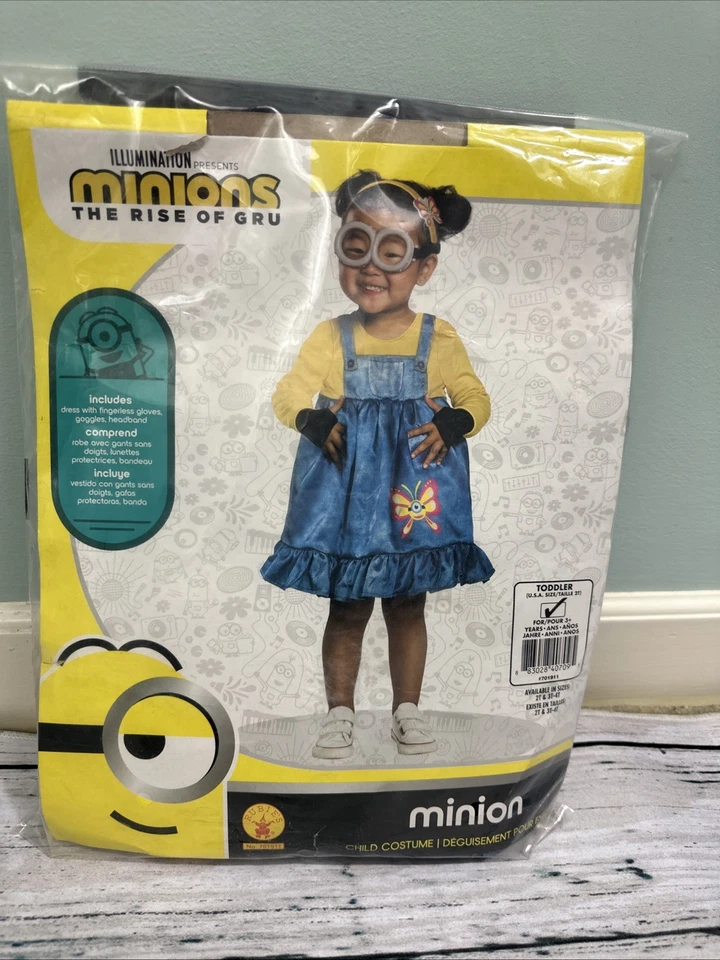 Vestido Tutú Minions Rise of Gru de Rubie para Niñas Minion Disfraz para Niños Talla 2T Foto 2 de 4