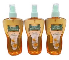 3 PACK Body Fantasies VANILLA FANTASY Fragrance Body Spray for Women BIG 8 oz