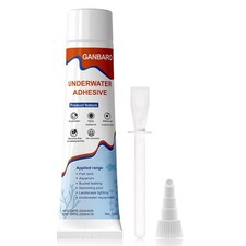   4 oz Underwater Sealant, Aquarium Sealant Clear, Marine Silicone Sealant Fi...