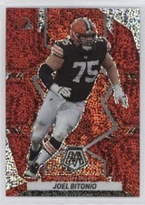 2022 Panini Mosaic Redemption Pack Red Sparkle Prizm Joel Bitonio #225 0mr3