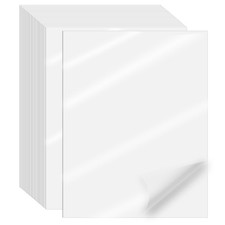 Clear Sticker Paper for Inkjet Printer, 8.5" x 11", Transparent