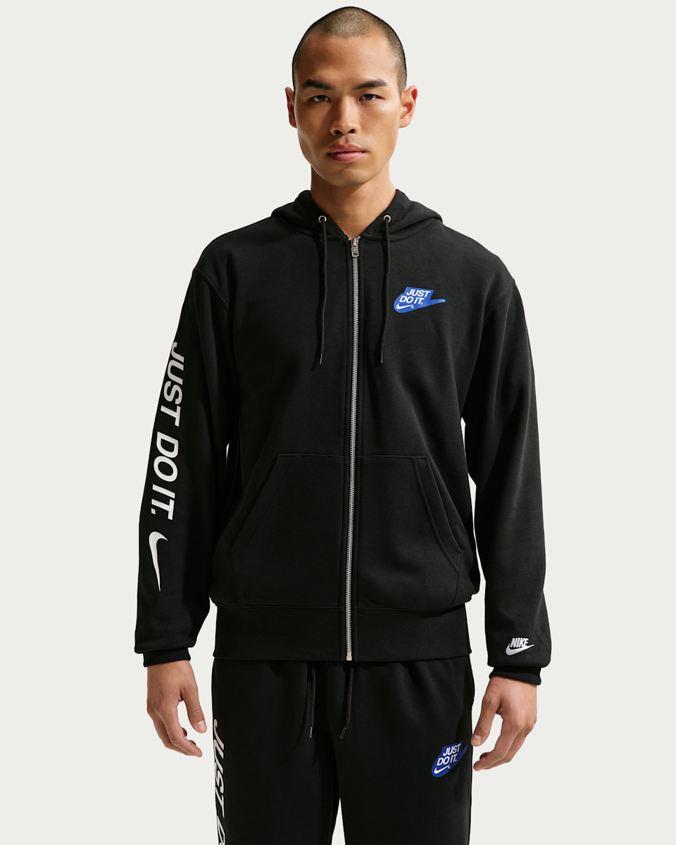 Nike French Terry Full-Zip Hoodie Black IF0726-010 Japan size | eBay