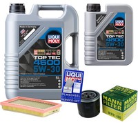 Mann Inspektionspaket 6L Liqui Moly Top Tec 4600 5W-30 FüR Mazda Premacy 2.0 Td