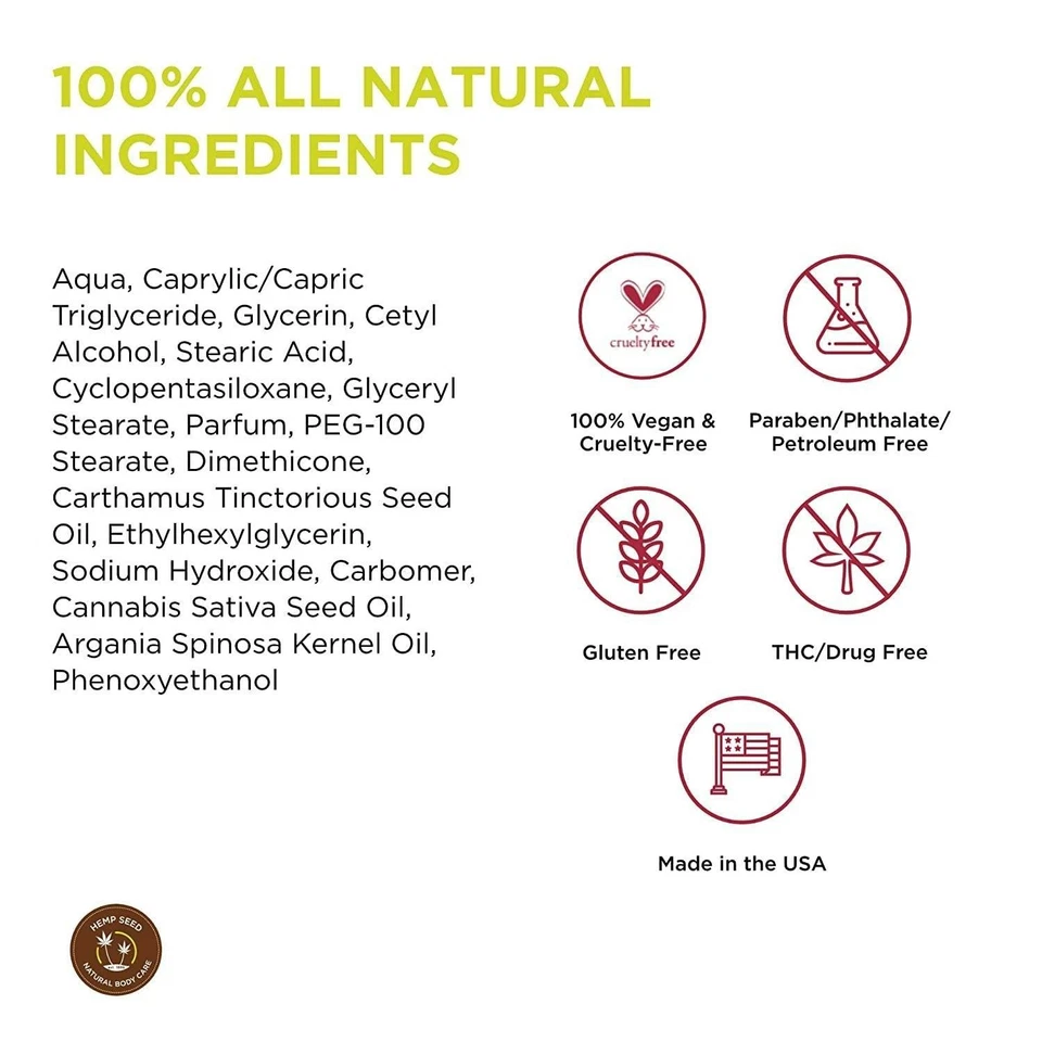 Earthly Body Hemp Seed Hand & Body Lotion - Nag Champa 16oz - Image 3 of 4