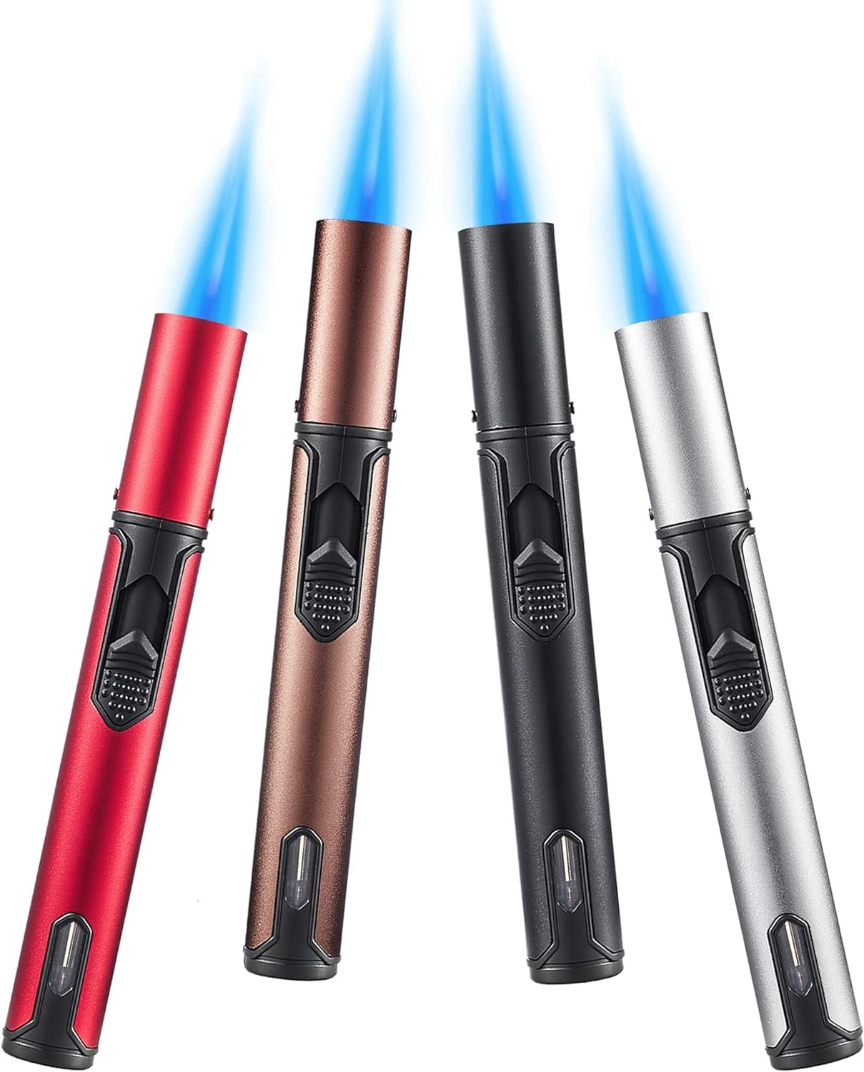 S, 6-inch Refillable Pen Lighter Adjustable Jet Flame