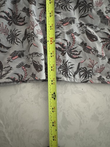 Camisa Columbia Super Bahama Para Hombres XL Manga Corta Gris Fresco Estampado Dorado Isle - Imagen 9 de 9