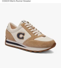 Coach Runner Sneakers MEN SZ 8‎ WOMEN'S SZ 9 CR943 Retail Boutique NIB $195