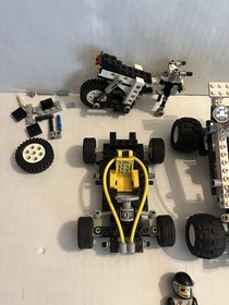 6 Vintage TECHNIC Vehicle & Minifigure Set # 8223 8230 8816 8207 8233 8239 Lot