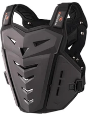 Motorcycle Body Armor Vest Dirt Bike Gear, Chest Protector Motocross Black 