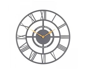 16"" Bright Star Wall Clock - Slate Grey - Thomas Kent