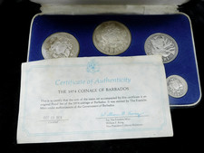 1974 Coinage of Barbados Proof Set w/ COA