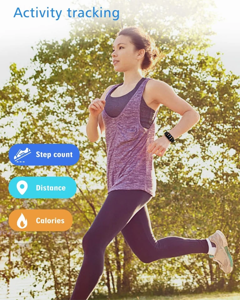 Rastreador de Ejercicios Sin Bluetooth No Requiere APP/Teléfono, Reloj de Ejercicio para Hombres Mujeres... Foto 4 de 4