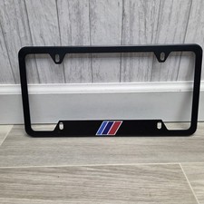 Bmw M Black Metal License Plate Frame Bmw M Black Metal License Plate Frame