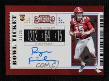 2019 Contenders Draft Picks RPS College Bowl Ticket 2/25 Ryan Finley Auto x3x