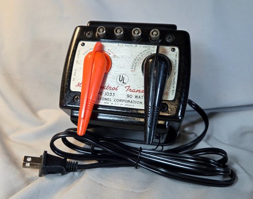 LIONEL POSTWAR #1033 - 90 WATT TRANSFORMER - NEW CORD AND DIODE, TESTED