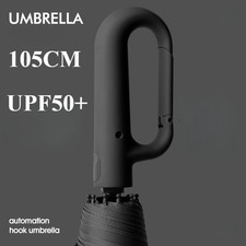 Windproof Strong Reinforced Automatic Folding Umbrella for Men Large Buckle Hand