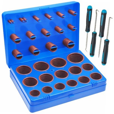 396PCS 30Sizes Viton O-Ring Kit, Metric Viton O Rings Assortment, Shore 75A D...
