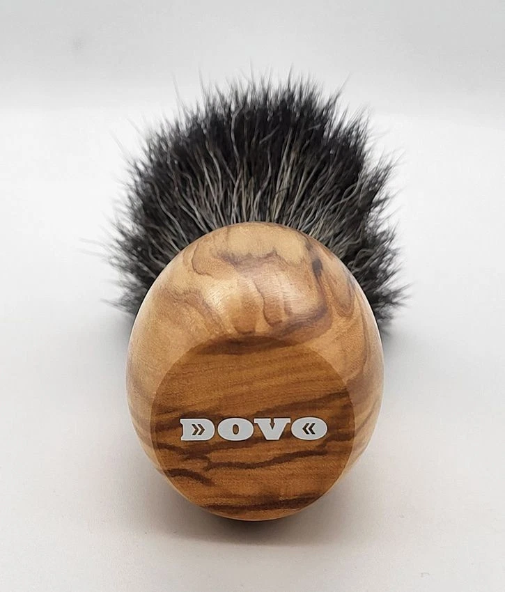 Cepillo de Afeitar Dovo Mango Madera de Olivo Natural Cerdas Sin Animales Foto 4 de 4