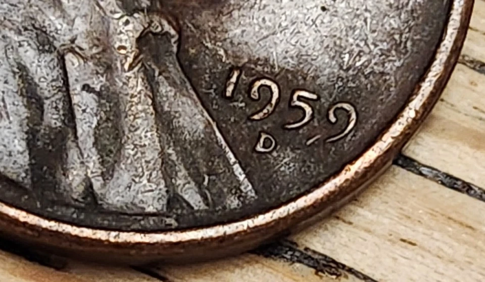 1959 D Lincoln penny error “L”   On Liberty on Rim - Rare US Coin Errors - Image 4 of 4