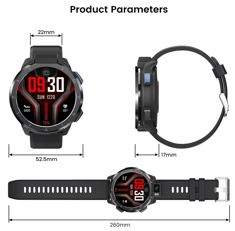 KOSPET Optimus 2 WIFI Smart Watch 64GB 13MP Camera flash 1260mAh
