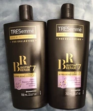 2 Tresemme Pro Collection Biotin Repair Shampoo Pro Bond Complex Repairs 23.67oz