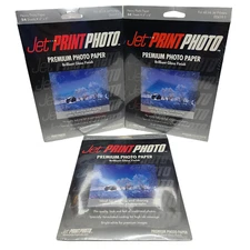 (3 Pack) Jet Print Premium Photo Paper 24 Sheets 4x6 Brilliant Gloss 00619-1 