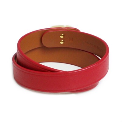 Christian Dior 30 MONTAIGNE Double Bracelet Calfskin metal