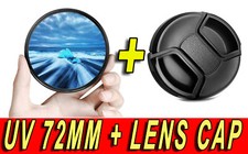 FILTRO UV ULTRAVIOLETTO FILTER ULTRA VIOLET 72MM PER CANON FUJIFILM LEICA NIKON