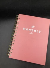 Undated Monthly & Weekly Planner Hardcover Life Goals Planner Notebook - P1
