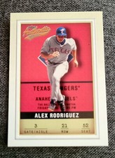 ALEX RODRIGUEZ - 2002 Fleer Authentix #21. **MINT**  FREE SHIPPING & RETURN!