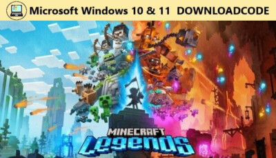 NEU Spiel Minecraft Legends für PC Computer Windows 10 11 Game Key Download Code